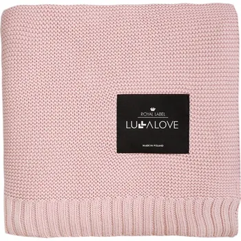 Dětská deka Lullalove Velká bambusová dečka 100x120 cm Pudrová růž