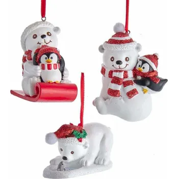 Vánoční ozdoba Vánoční ozdoba - lední medvěd, 1ks