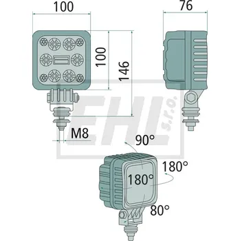 Přídavný světlomet LED dioda pracovního světla 70799221