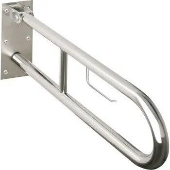 Madlo do koupelny Help sklopný úchyt ve tvaru U s držákem TP 813mm, nerez