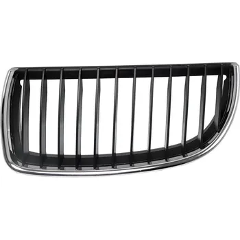 Nárazník L mřížka černá s chromovým rámečkem