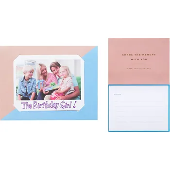 Analogový fotoaparát Fujifilm Instax Wide Photo Message Card - Brown & Blue 1pcs