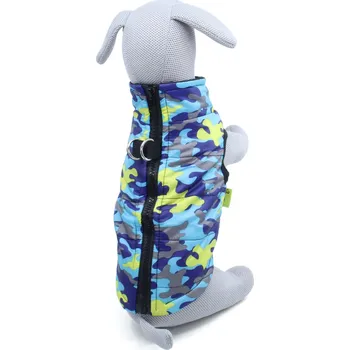 Obleček pro psa Vsepropejska Knox obleček pro psa na zip Barva: Modrá, Délka zad (cm): 26, Obvod hrudníku: 36 - 39 cm