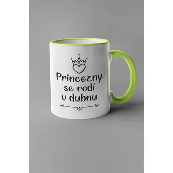 Hrnek Princezny se rodí v dubnu Barva: Zelená