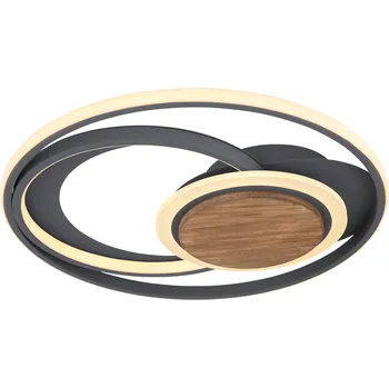 Globo 67256-45 | NIRRA stropní svítidlo | LED | 45W | černá | Š: 49,5 cm |