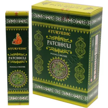 Vonná tyčinka Karton Ayurvedic Patchouli indické vonné tyčinky 12 krabiček. Množstevní sleva.