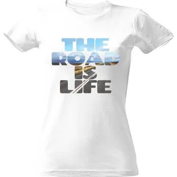 Dámské tričko Tričko s potiskem The road is life dámské
