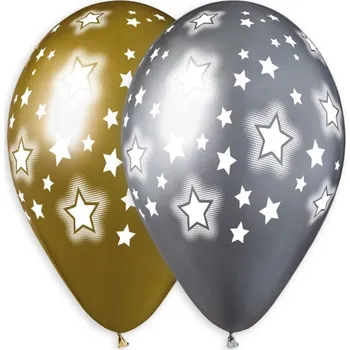 Balónek Latexový balónek 33cm/13" SHINY Vesmírné hvězdy (Balónek 33cm/13" SHINY Vesmírné hvězdy)