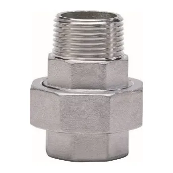 Instalatérský materiál GEBO Nerezové šroubení MF přímé, ploché těsnění Velikost: 2 1/2"