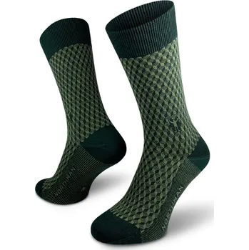 Pánské ponožky Northman Horten Merino ponožky Velikost: 39-41 Tmavě zelené Společenské Merino Ponožky