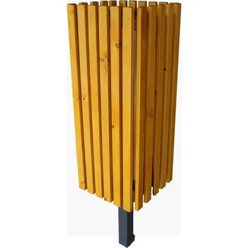 Venkovní odpadkový koš HTI Venkovní odpadkový koš Jumbo Typ ukotvení: dlouhé (k zabetonování), Barva konstrukce: zelená komaxit (RAL 6005)