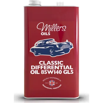 Auto-moto MILLERS OILS Classic Pistoneeze Differential Oil EP 85W-140 GL5 79305 hypoidní minerální olej (v plechovém retro obalu) 5 l