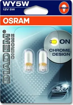 Autožárovka Žárovka OSRAM WY5W 12V 5W W2,1x9,5D DIA.CHROME,2ks (OS 2827DC)