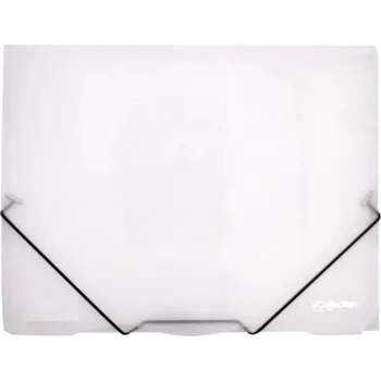 Desky s gumou eColection A4 / 3 klopy / čirá