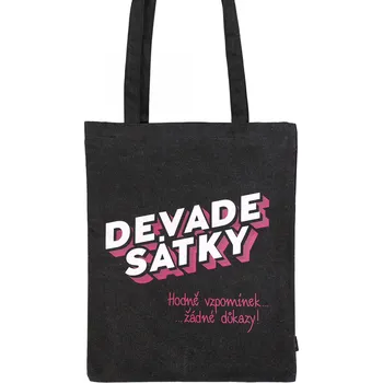 Nákupní taška Albi Devadesátky plátěná taška černá