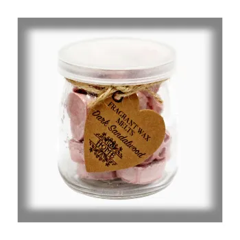 AW HOME "SOYA" Aromavosky ve skle 16 ks Tmavé Santalové Dřevo 250g