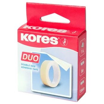 Lepicí pásky Kores oboustranné DUO - 15 mm x 5 m