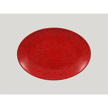 Talíř Ruby talíř oválný 36 x 27 cm - červená