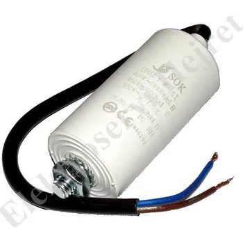Kondenzátor Kondenzátor 8uF, 400 - 500V se šroubem, vývod lanko