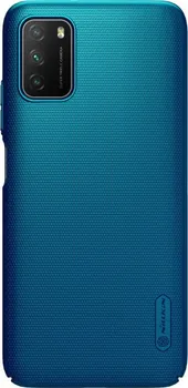 Pouzdro na mobilní telefon Nillkin Super Frosted pro Samsung Galaxy A12 Peacock Blue