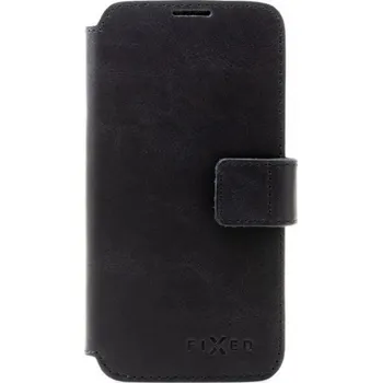 Telefonní příslušenství FIXED ProFit kožené flipové pouzdro pro iPhone 13 Pro Max - černé