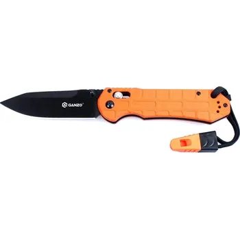 Sport Zavírací nůž Ganzo G7453P oranžový s píšťalkou