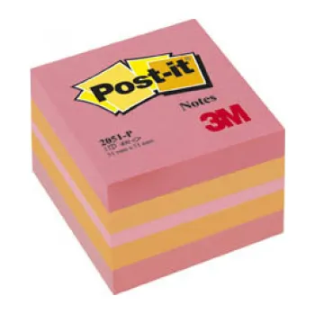 Samolepící bloček Samolepicí bločky Post-it minikostky - růžová / 400 lístků