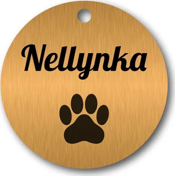 psí známka Psí známka - zlatá