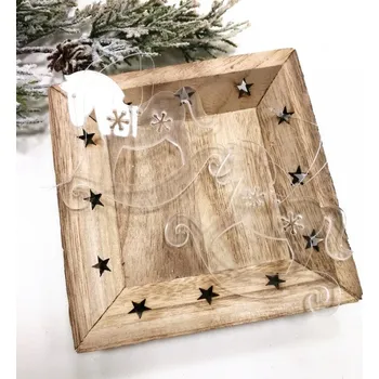 Vánoční dekorace Akrylová ozdoba - koníček 10 cm