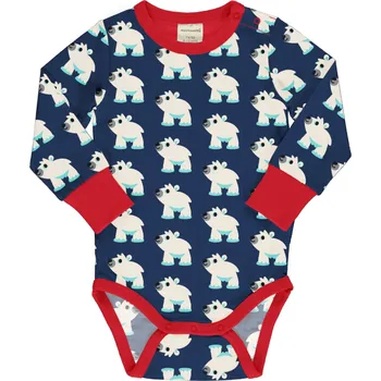 Kojenecký body Dětské body s dlouhým rukávem Lední medvědi Maxomorra Velikost: 62/68