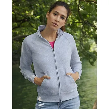 Dámská mikina Dámská mikina Premium bez kapuce dlouhý zip (Fruit Mikina Premium bez kapuce s dlouhým zipem 62-116-0)