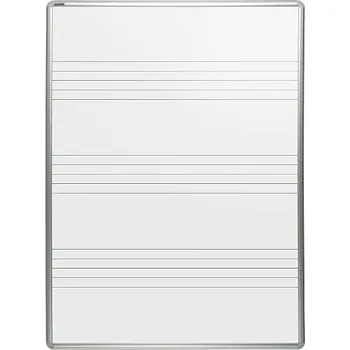 Kancelářský nábytek Magnetická tabule s odkládací poličkou MANAŽER L 60 x 90 cm (potisk) - čtverce 50 mm (100600901104)