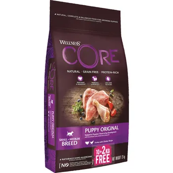 Krmivo pro psa Wellness Pet Food Core Puppy Small/Medium Breed Chicken/Turkey