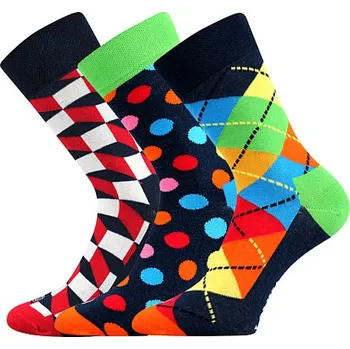 Dámská móda Lonka Woodoo veselé společenské ponožky mix A Velikost: 39-42 (26-28)