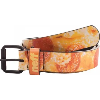 Opasek neff Pánský koženkový pásek pizza belt/yellow