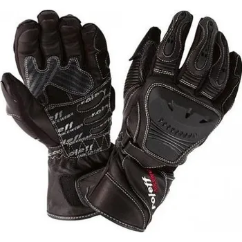 Moto rukavice Roleff Sachsenring černé kožené sportovní rukavice na motorku S