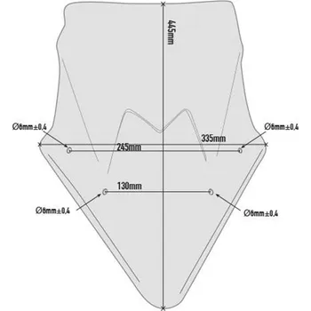 Motodíl GIVI D4119S plexi Kawasaki Ninja 650 2017 - 2019