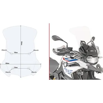 Motodíl GIVI D5127ST plexi BMW F 850 GS 2018 - 2019