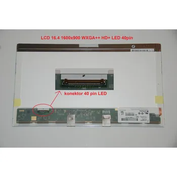 Náhradní displej pro notebook Display LP164WD2(TL)(A1) 16.4" 1600x900 LED 40pin lesklý povrch