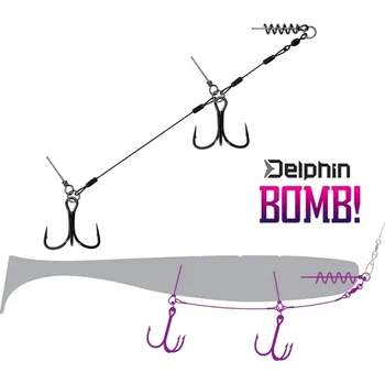 Rybářský háček Delphin BOMB! Twisto MultiTRAP přívlačový systém velikost: 2 - 10 cm - 14 kg