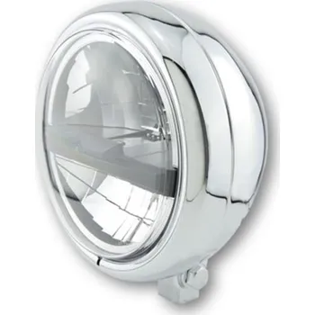 Osvětlení pro motocykl HIGHSIDER LED moto přední světlo PECOS TYP 5 chrom