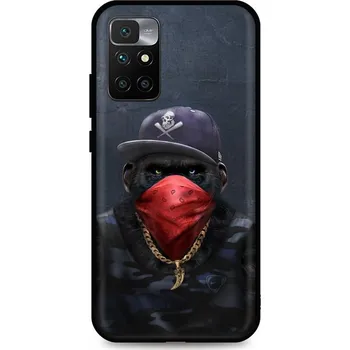 Pouzdro na mobilní telefon Kryt Xiaomi Redmi 10 silikon Monkey Gangster (obal neboli pouzdro na Xiaomi Redmi 10)