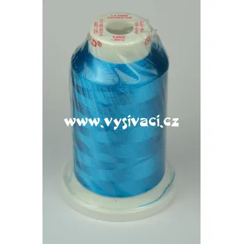 Nit vyšívací nit Gunold Sulky modrá tyrkys 1252, návin 1000m, viskóza Jednotka: 1 kón návin 1000m