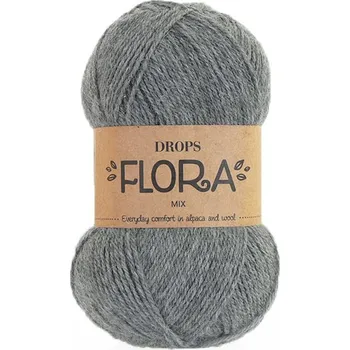 Příze Příze DROPS Flora mix 04 - šedá