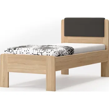 Nábytek BMB DENERYS LIVE - kvalitní lamino postel, lamino + čalouněné čelo