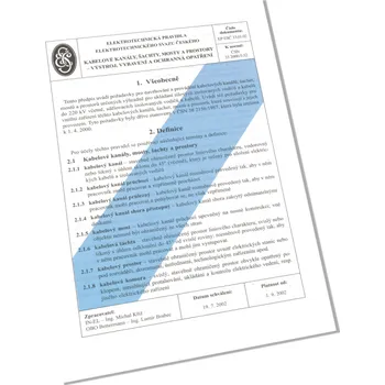 33.01.02 - Kabelové kanály, šachty, mosty a prostory - výstroj, vybavení a ochranná opatření