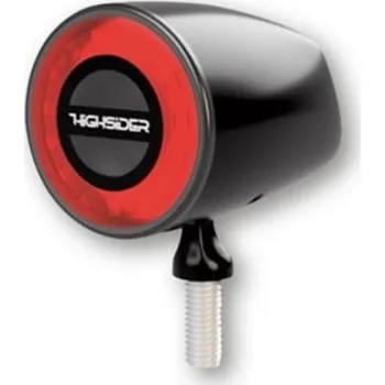 Osvětlení pro motocykl HIGHSIDER LED moto zadní světlo ROCKET CLASSIC černé