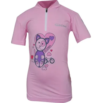 cyklistický dres Cycloschein Cycloschein ART 339 Cyklodre dětský KOLINKA&KOLINEK růžový - 130