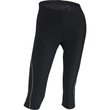 cyklistický dres Cycloschein Cycloschein ART 214 Cyklokalhoty dámské, 3/4, pas, ab vložka M, černé - 160