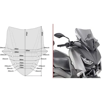 Motodíl GIVI D2136S plexi Yamaha X-Max 300 2017 - 2019